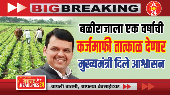 Devendra Fadnavis  : बळीराजाला एक वर्षाची कर्जमाफी तात्काळ दिली जाईल, मुख्यमंत्री दिले आश्वासन.. वाचा सविस्तर